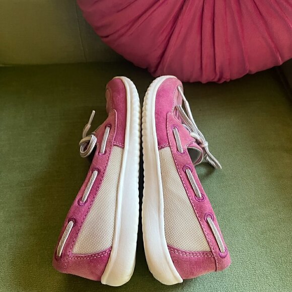 CLARKS Women's Lace Up Pink Arbor Topaz Boat Deck Comfort Shoes Size 7 - Picture 8 of 12
